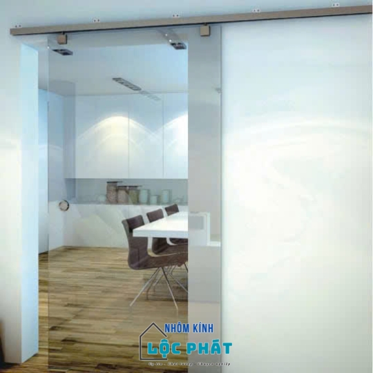 Cửa lùa ray nhôm 3